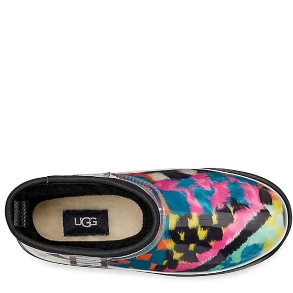 New UGG Classic Clear Mini Checks Checkered Waterproof Boots - Women's Sz 8 - Picture 5 of 6